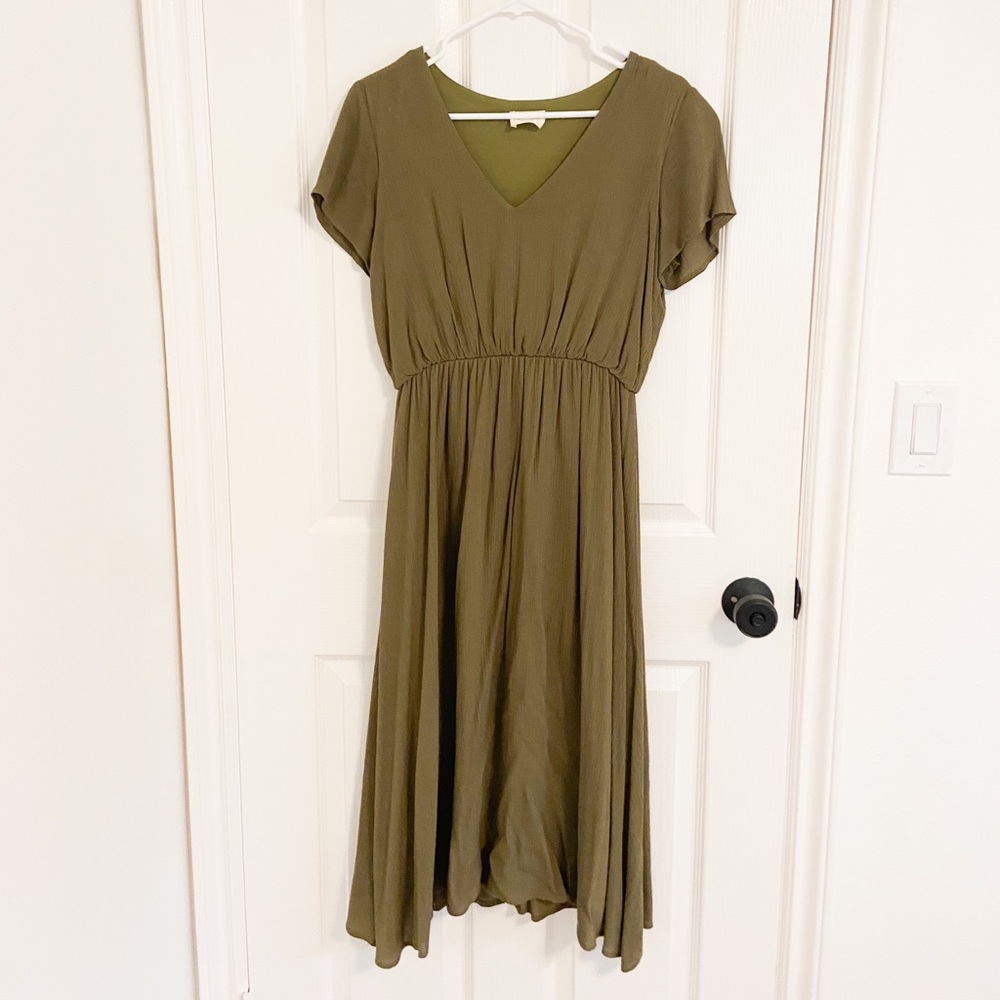 Olive green dress